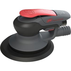 Hook & Loop Random Orbital Air Sander with 3/16" Orbit & Self-Generating Vacuum - 17.6 CFM, 1/4" NPT, 93.3, 13000, 5", Tool, Wrench, Backing Pad, Safety Manual, Vacuum Hose, Vacuum Bag, 6.69", 4.13"