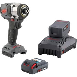 Quick-Change Cordless Impact Driver Kit - 20 V, 1/4", Lithium-Ion, 725-2800, 266 ft-lbs, Tool, Battery & Charger, 5.2", 2.55", 8.31", 1-Year Tool, 2-Year Battery, 3-Year Charger