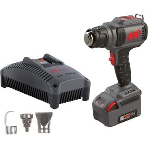 Cordless Heat Gun Kit - (1) BL2022 5.0Ah Battery, (1) BC1121 Charger, (3) Nozzles (Flat, Reflector, Concentrator), 6.89", 3.15", 8.66"