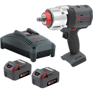 DXS2® Cordless Impact Wrench Kit - 20 V, 1/2", Lithium-Ion, 1900, 1003 ft-lbs, Tool, 2 Batteries & Charger, (1) DXS2 1/2" Square Drive Anvil, (2) BL2022 5.0Ah Batteries, (1) BC1121 Charger, 8.3", 3.3"