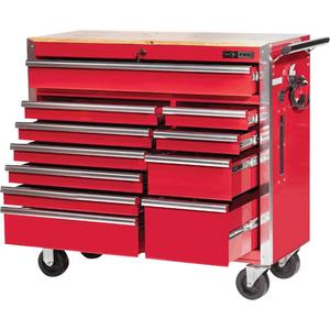 PRC4211 Pro Series Roller Cabinet - 11, Red, 18", 42", 12.2", 22.1", 36.6", 2.7", 4.2", 5.8", 8.9", 100 lbs., 1300 lbs.