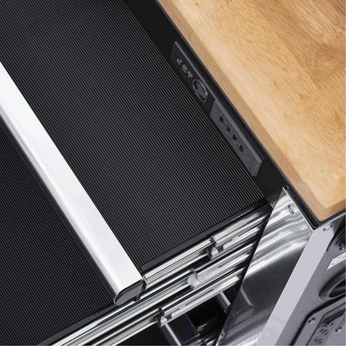 HDRC5212 HD Series Roller Cabinet - 12, Black, 21", 51-1/4", 40-3/10", 12.6", 31.7", 47", 1.8", 2.9", 3.9", 4.2", 7.3", Wood, 600 lbs. - Image 3