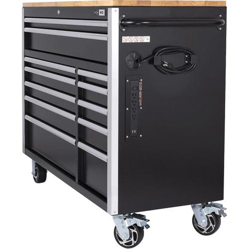 HDRC5212 HD Series Roller Cabinet - 12, Black, 21", 51-1/4", 40-3/10", 12.6", 31.7", 47", 1.8", 2.9", 3.9", 4.2", 7.3", Wood, 600 lbs. - Image 5