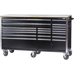 HDRC7220 HD Series Roller Cabinet - 20, Black, 24", 72", 42-3/10", 12.6", 37", 52.1", 1.8", 2", 2.9", 4", 10.6", Wood, 600 lbs.
