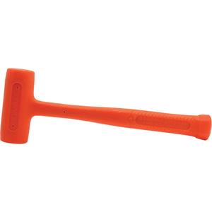 Compocast Slimline Head Soft Face Hammer - 14 oz., Orange, Limited Lifetime Warranty