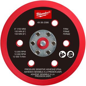 Firm Pressure Sensitive Adhesive Sander Backing Pad - 6"
