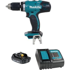 LXT Compact Drill-Driver Kit - 18 V, 1/2"/1-7/16", Lithium-Ion, 0-1300, 420 in-lbs, 18V (Compact) Li-Ion Battery BL1815N (196235-0), Standard Charger, Battery Cover (450128-8), 1/2" Keyless Drill Chuck (766027-7)