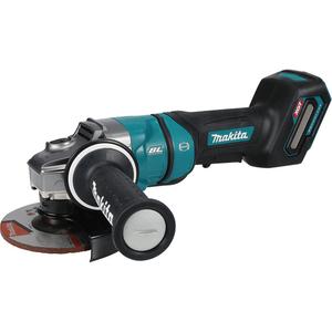 XGT Brushless Angle Grinder with Paddle Switch - 5", 40 V, 11000, 5" Depressed Centre Wheel (D-20797), Anti-Vibration Side Handle (194514-0), Wheel Cover (141R72-5), Inner Flange (224448-4), Lock Nut 5/8"-45 (224486-6)