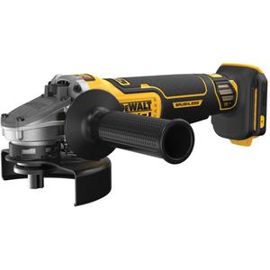 XR® Brushless Cordless Angle Grinder (Tool Only) - 20 V, 4-1/2" - 5", Lithium-Ion, 9000, (1) DCG410 20V MAX* XR® Brushless Cordless 4-1/2 - 5" Angle Grinder, (1) 5" (125 mm) Type 27 Guard, (1) Side Handle