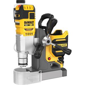 MAX* XR® Cordless Brushless Magnetic Drill Press (Tool Only) - 2", 20 V, 810, (1) DCD1624 20V MAX* XR® 2 in. Magnetic Drill Press, (1) 5/8 in. Keyed Chuck Attachment, (1) Chuck Key, (1) Fluid Reservoir with Tube