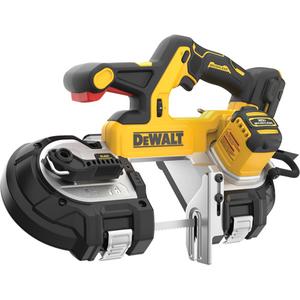 MAX* XR® Brushless Cordless Dual-Trigger Bandsaw - 20 V, 3-3/8", Lithium-Ion, Dual Action, (1) DCS379 20V MAX* XR® Dual Trigger Mid-Sized Bandsaw, (1) 18 TPI 35-3/8" Bandsaw Blade, (1) Blade Tracking and Fence Adjusting Hex Wrench