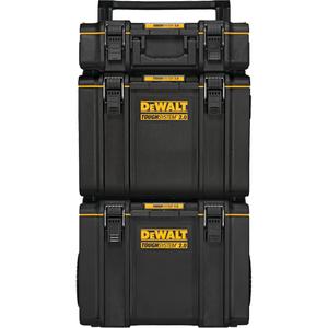 TOUGHSYSTEM® 2.0 Rolling Tower - Yellow/Black, 24", 20-2/5", 34-1/2", 250 lbs., Limited Lifetime, (1) DWST08450 With removable tray, (1) DWST08400 With removable tray