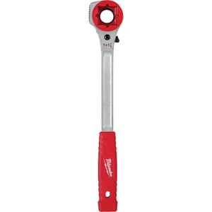 Lineman's High-Leverage Ratcheting Wrench with Milled Strike Face - 13-1/2", 3/4"/1"/1-1/8", Ergonomic, Forged Steel, 2.1", 2.17"