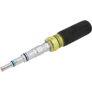11-in-1 Pass-Through Multi-Nut Driver - 5 Pcs., Magnetic, Metric, 5 mm, 7 mm, 8 mm, 9 mm, 10 mm, 11 mm, 13 mm, 14 mm, 19 mm, Alloy Steel, CA/TPE, Black/Yellow