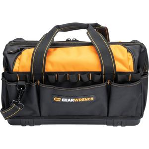 Professional 20" Tool Bag - Black/Orange, Nylon, 33, 20", 3172 in³, 1 Year with 3 Years on Zipper