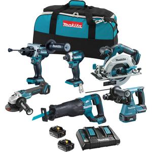 LXT Brushless 6 Tool Combo Kit - 18 V, Lithium-Ion