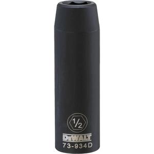 Socket - 1/2", 1/2", 6, Impact, Standard