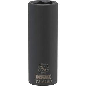 Socket - 1/2", 3/4", 6, Impact, Standard