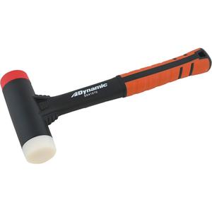 Dead Blow Hammer - 1.5 lbs., Textured, 12", (1) Dead Blow Hammer; (1) Soft Red Plastic Tip; (1) Extra-Hard White Tip, Limited Lifetime, 1.625", 5.375"