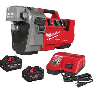 FUEL™ RINGER™ Roll Groover for 1-1/4” - 4” Sch 10/40 & 6” Sch 10 - (1) M18 FUEL™ RINGER™ Roll Groover for 1-1/4” - 4” Sch 10/40; 6” Sch 10(2927-22); (2) M18™ REDLITHIUM™ FORGE™ XC8.0 Battery Pack(48-11-1881); (1) M18™ & M12™ Rapid Charger(48-59-1808)