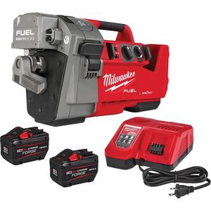 FUEL™ RINGER™ Roll Groover for 2” - 6” Sch 10/40 - (1) M18 FUEL™ RINGER™ Roll Groover for 2” – 6” Sch 10/40(2928-22); (2) M18™ REDLITHIUM™ FORGE™ HD12.0 Battery Pack(48-11-1813); (1) M18™ & M12™ Rapid Charger(48-59-1808)