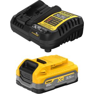 XR POWERSTACK™ Battery Kit - 20 V, 3.5 Ah, Lithium-Ion, (1) DCBP320 XR POWERSTACK™ 3.5Ah Battery; (1) DCB1104 Charger, 3 Year Limited