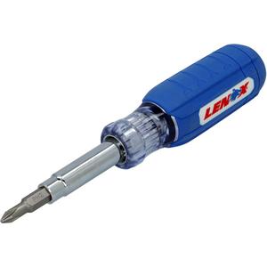 9-in-1 Multi-Bit Screwdriver - Textured, (1) Screwdriver; (1) PH #1; (1) PH #2; (1) SQ #2; (1) SQ #3; (1) SL 3/16"; (1) SL 1/4"; (1) ND 1/4"; (1) ND 5/16"; (1) ND 3/8"