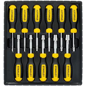 Nut Driver Set - 11, Non Magnetic, Imperial, (1) 3/16" Nut Driver; (1) 7/32" Nut Driver; (1) 1/4" Nut Driver; (1) 9/32" Nut Driver; (1) 5/16" Nut Driver; (1) 11/32" Nut Driver; (1) 3/8" Nut Driver; (1) 7/16" Nut Driver; (1) 1/2" Nut Driver; (1) 9/16" Nut Driver; (1) 5/8" Nut Driver; (1) Tray