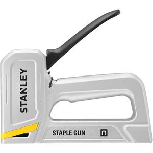 Aluminium Staple Gun - Manual, 23/100" - 11/20", (1) STANLEY® Aluminium Staple Gun, Limited Lifetime, Upholstery, Insulation, House Wrap, Roofing Paper, Carpet Underlayment, Weather Stripping