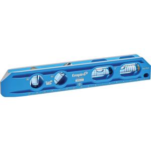 TRUE BLUE® Die Cast Torpedo Level - 8", Aluminum, 4, Magnetic, Limited Lifetime
