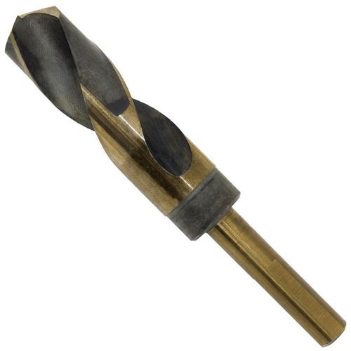 JET-KUT® B & G Premium Prentice Drill Bit - High Speed Steel, 5/8", 0.625", 135°, 1/2", 3-Flats, Bronze Oxide Gold