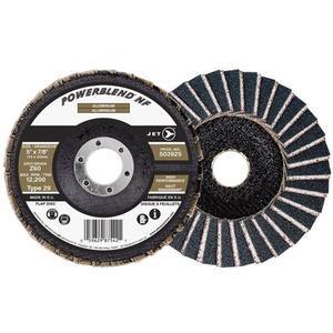POWERBLEND NF Flap Disc - Z60, 5", 7/8", Zirconia Alumina, 29, 12,200 RPM, Aluminum, Non-Ferrous Materials