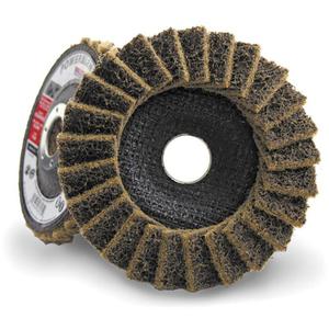 POWERBLEND SCD Surface Conditioning Flap Disc - Coarse, 4-1/2", 7/8", 29, 13,300 RPM, Alloy Steel, Aluminum, Fibreglass, Plastic, Stainless Steel, Steel, Titanium