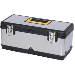 JPSTB-20 Stainless Steel Hand Tool Box - 9-63/100", 20", 8-7/8", Silver/Black, 1708 Cubic Inches