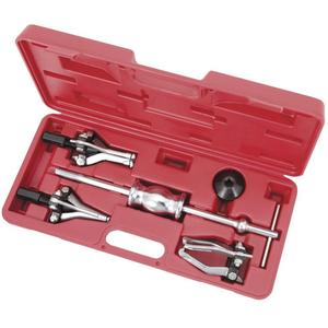 5-Piece Internal and External Bearing Puller Kit - (1) 2.7 lbs. (1.24kg) Slide Hammer (5/8"-18 thread); (2) Internal 3-Jaw Sets (Capacity 10 - 30mm