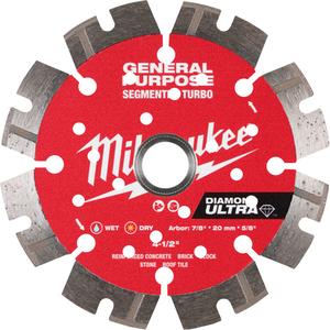 DIAMOND ULTRA™ Segmented Turbo General Purpose Diamond Blade - 4-1/2", 7/8"