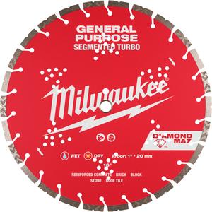 DIAMOND MAX™ Segmented Turbo General Purpose Diamond Blade - 16", 1"