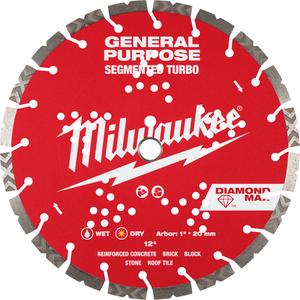 DIAMOND MAX™ Segmented Turbo General Purpose Diamond Blade - 12", 1"