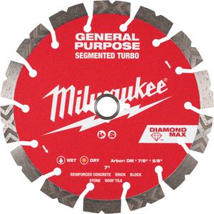 DIAMOND MAX™ Segmented Turbo General Purpose Diamond Blade - 7", 7/8"