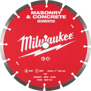 Segmented Masonry & Concrete Diamond Blade - 12", 1"