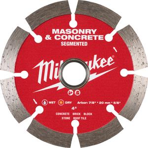 Segmented Masonry & Concrete Diamond Blade - 4", 7/8"