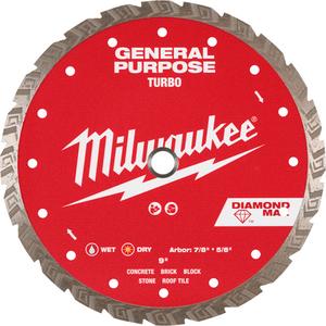 DIAMOND MAX™ Turbo General Purpose Diamond Blade - 9", 7/8"