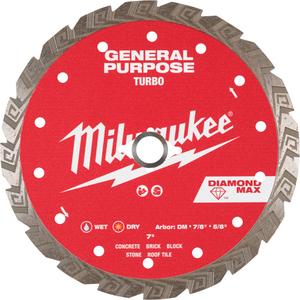 DIAMOND MAX™ Turbo General Purpose Diamond Blade - 7", 7/8"