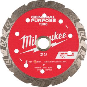 DIAMOND MAX™ Turbo General Purpose Diamond Blade - 5", 7/8"