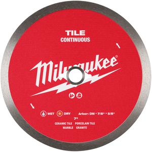 Continuous Tile Diamond Blade - 7", 7/8"