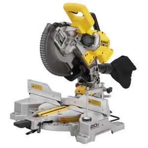 MAX* XR® Double Bevel Fixed Miter Saw (Tool Only) - 20 V, 10", Lithium-Ion, (1) DCS714 20V MAX* XR® 10 in. Double Bevel Fixed Miter Saw; (1) 10 in. 32T Blade; (1) Stabilizer Bar; (1) Dust Bag; (1) Non-Airlock Vacuum Adapter; (1) Blade Wrench; (1) Material Clamp