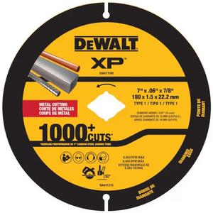 XP Metal Diamond Blade for Angle Grinders & Circular Saws - 7", 5/8"