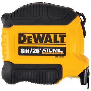 ATOMIC COMPACT SERIES™ Tape Measure - 26'/8 m, Imperial & Metric, Limited Lifetime