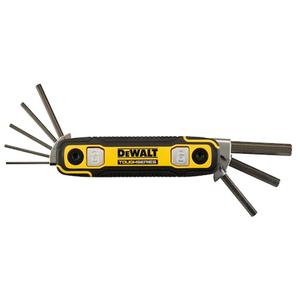 TOUGHSERIES™ Folding Locking Hex Key - 8, Imperial, 3/32", 7/64", 1/8", 9/64", 5/32", 3/16", 7/32", 1/4", Limited Lifetime