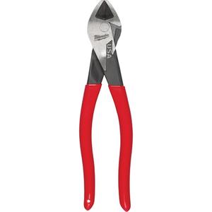 Angled Head Diagonal Dipped Grip Cutting Pliers - 8"